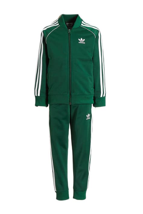 adidas superstar trainingspak groen